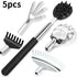 1/3/5PCS Back Scratcher Telescopic Scratching Massage Tool Back Scratcher Scraper Extendable Telescoping Itch Massage Relaxation by Home for Health and Beauty