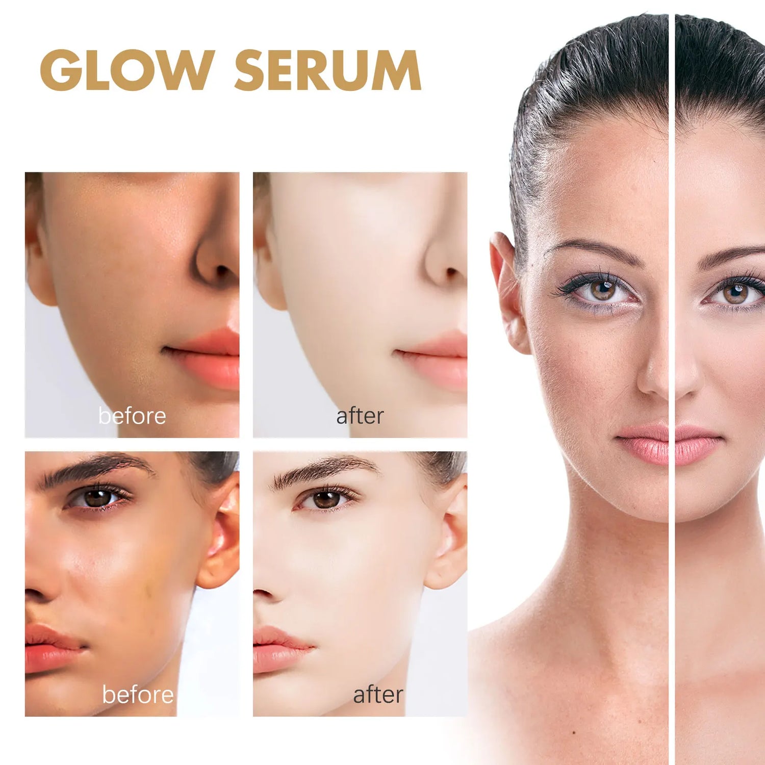 Eelhoe Whitening Firming Hydrating Serum Deep Repair Facial Essence by Home for Health and Beauty