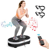 Vibration Plate High Frequency Vibration Fat Burning Fitness Platform 9 Programs 120 Levels Home Gym Weight Loss Remote Control by Home for Health and Beauty