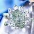 Crystal Lotus Flower Figurine Home Wedding Decoration Glass Craft Collection Paperweight Table Ornaments Souvenir Gifts by Home for Health and Beauty