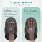 Wireless Hand Massager With Air Compression Palm Acupoint Massage by Home for Health and Beauty
