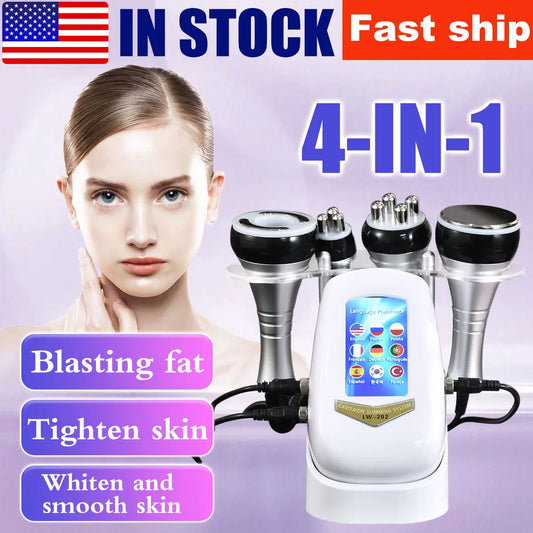 4 in 1 Cavitation Body Slimming Facial Massager Compact Design