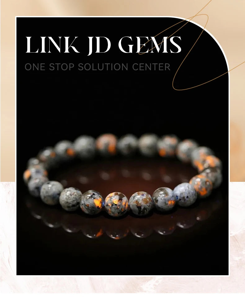 JD Natural Stone Beads Bracelet Amethyst Tiger Eye Crystal Quartz Agate Gem Beads Bangles Women Men Reiki Healling Jewelry Gift by Home for Health and Beauty