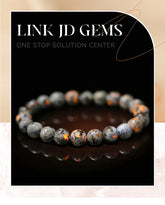 JD Natural Stone Beads Bracelet Amethyst Tiger Eye Crystal Quartz Agate Gem Beads Bangles Women Men Reiki Healling Jewelry Gift by Home for Health and Beauty