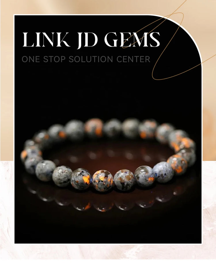 JD Natural Stone Beads Bracelet Amethyst Tiger Eye Crystal Quartz Agate Gem Beads Bangles Women Men Reiki Healling Jewelry Gift by Home for Health and Beauty