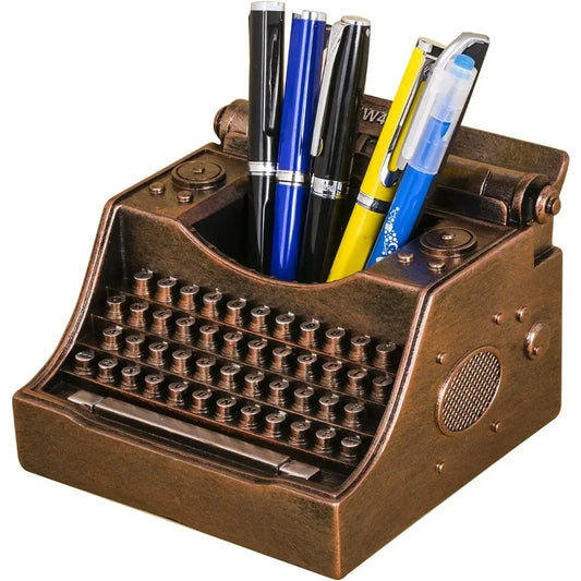 Vintage Typewriter Pen Holder Desk Accessories