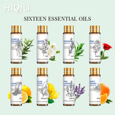 16 Piece Essential Oils Set Lavender Eucalyptus Jasmine and More by Home for Health and Beauty
