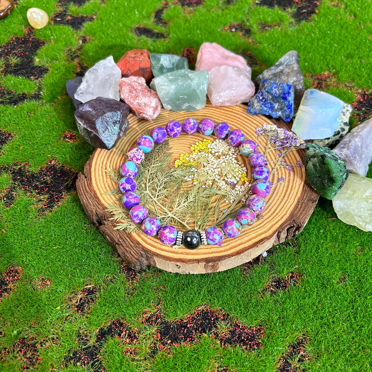 Calm Mind Beaded Bohemian Stretch Bracelet