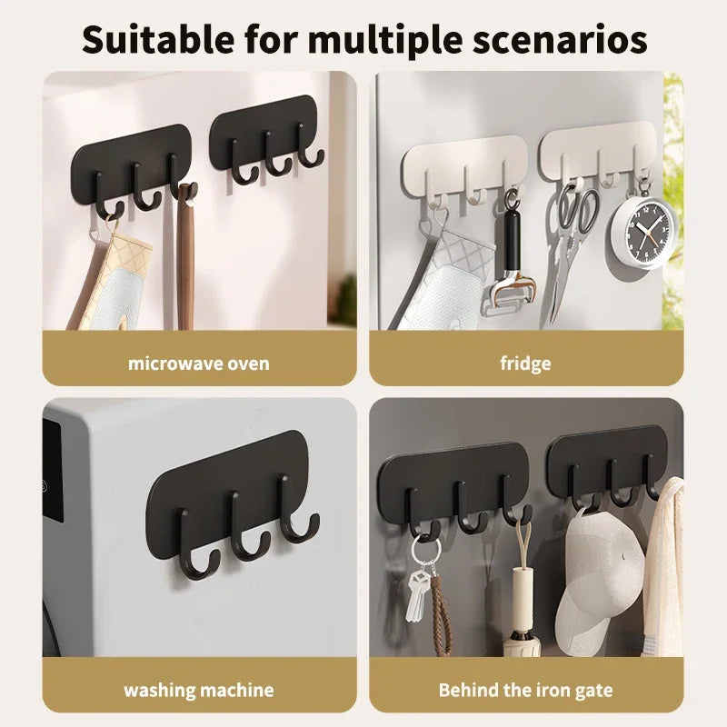 Refrigerator Magnetic Hook Wall Mount Sorting Rack ABS