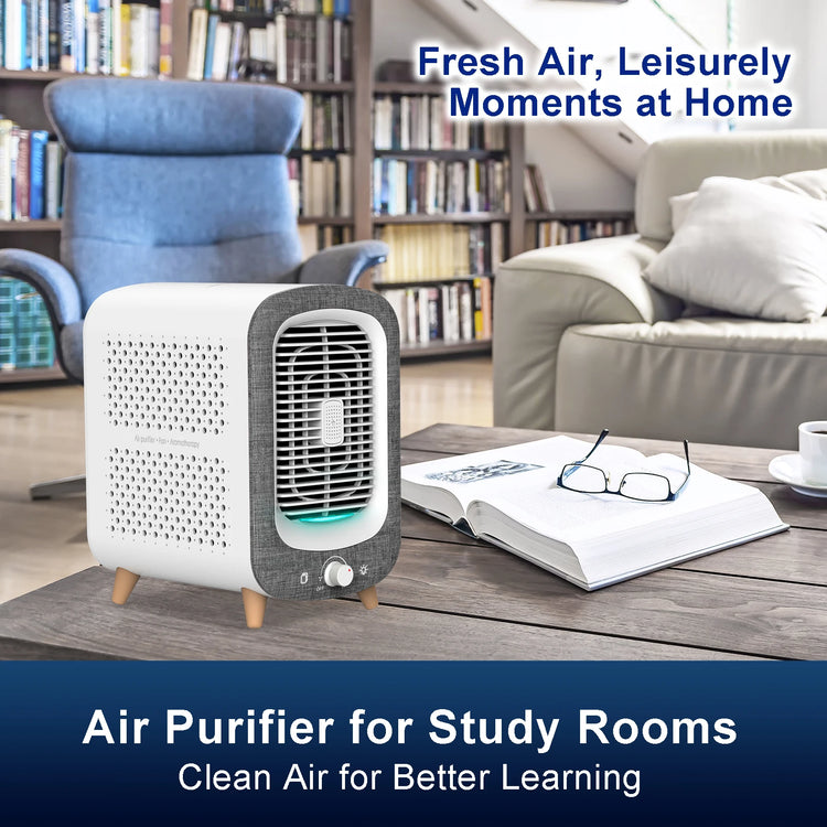 Air Purifier With HEPA Activated Carbon Nightlight Fragrance Sponge by Home for Health and Beauty