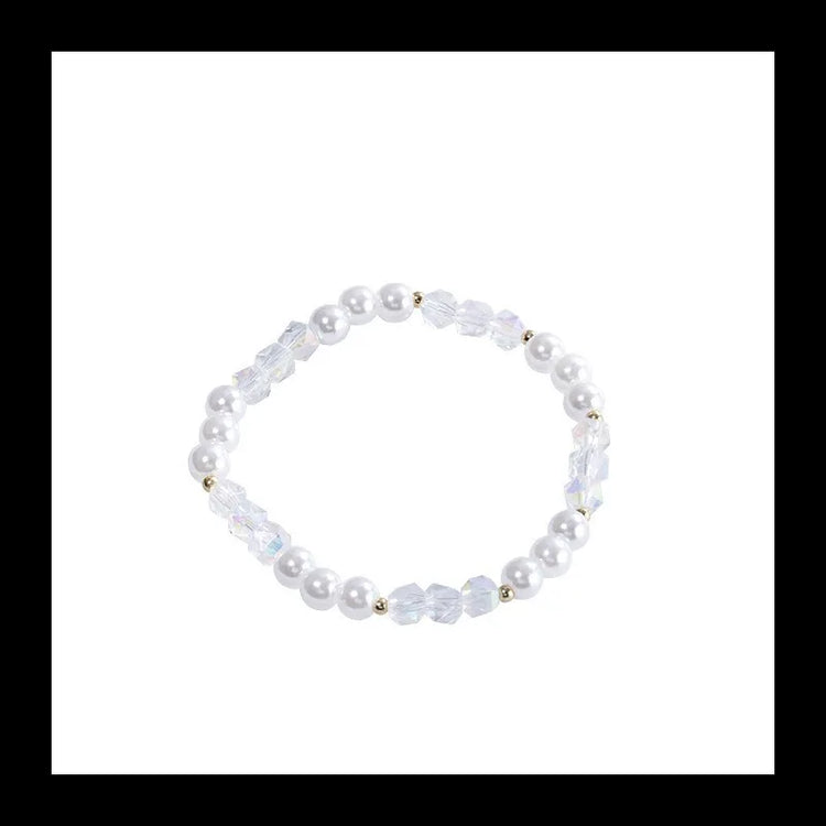Pearl Bracelet For Women Elastic Beaded Rope by Home for Health and Beauty