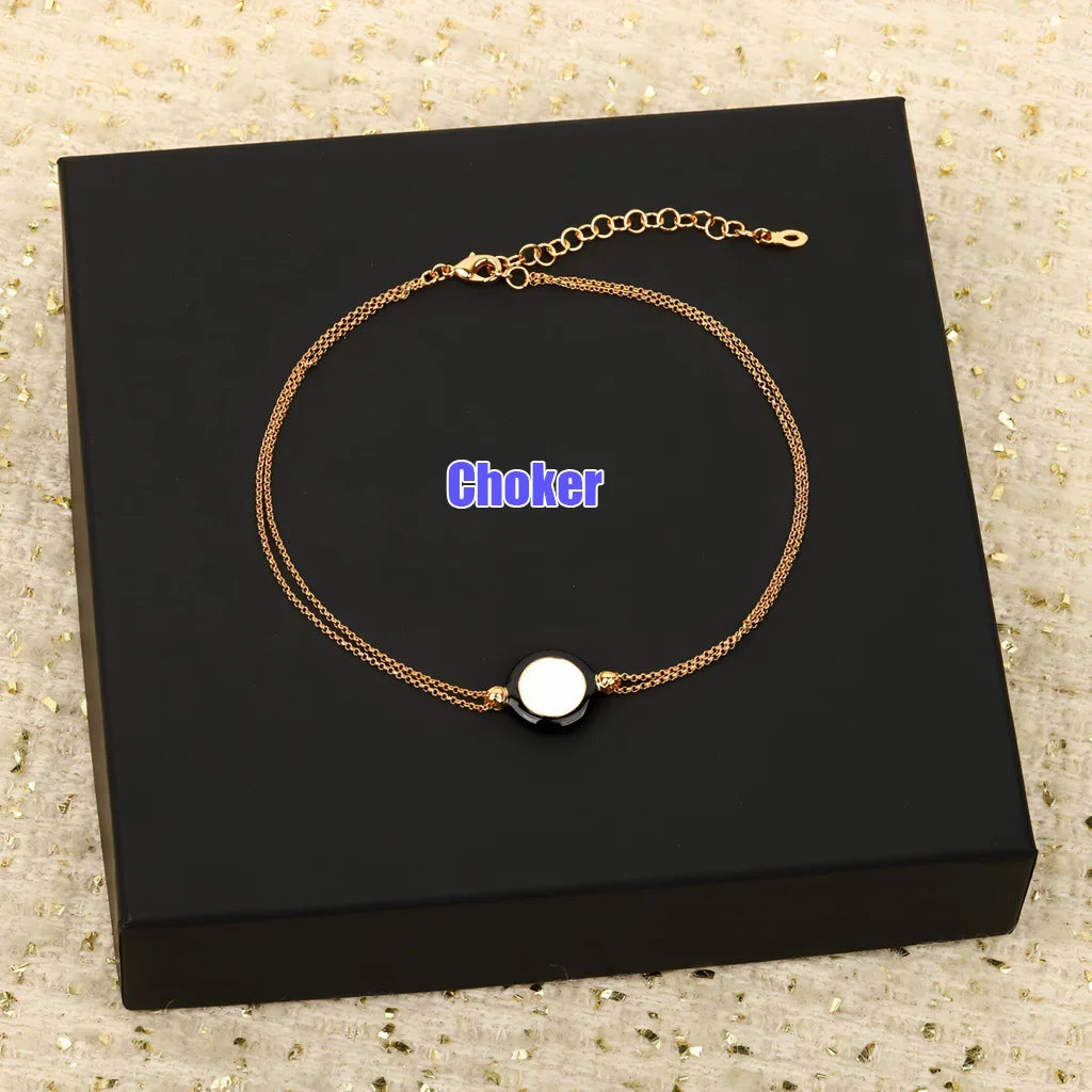 Women Jewelry Sets Necklace Bracelet Earrings Beaded Pendant