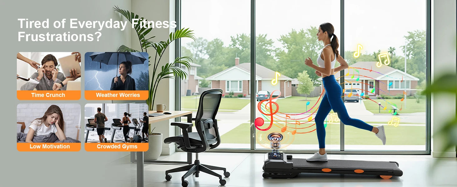 Walking Pad Treadmill with 3.5HP 17% Auto Incline 12-Level,450 lbs RGB UI Screen,3 in 1 Under Desk Treadmill with Auto Incline by Home for Health and Beauty
