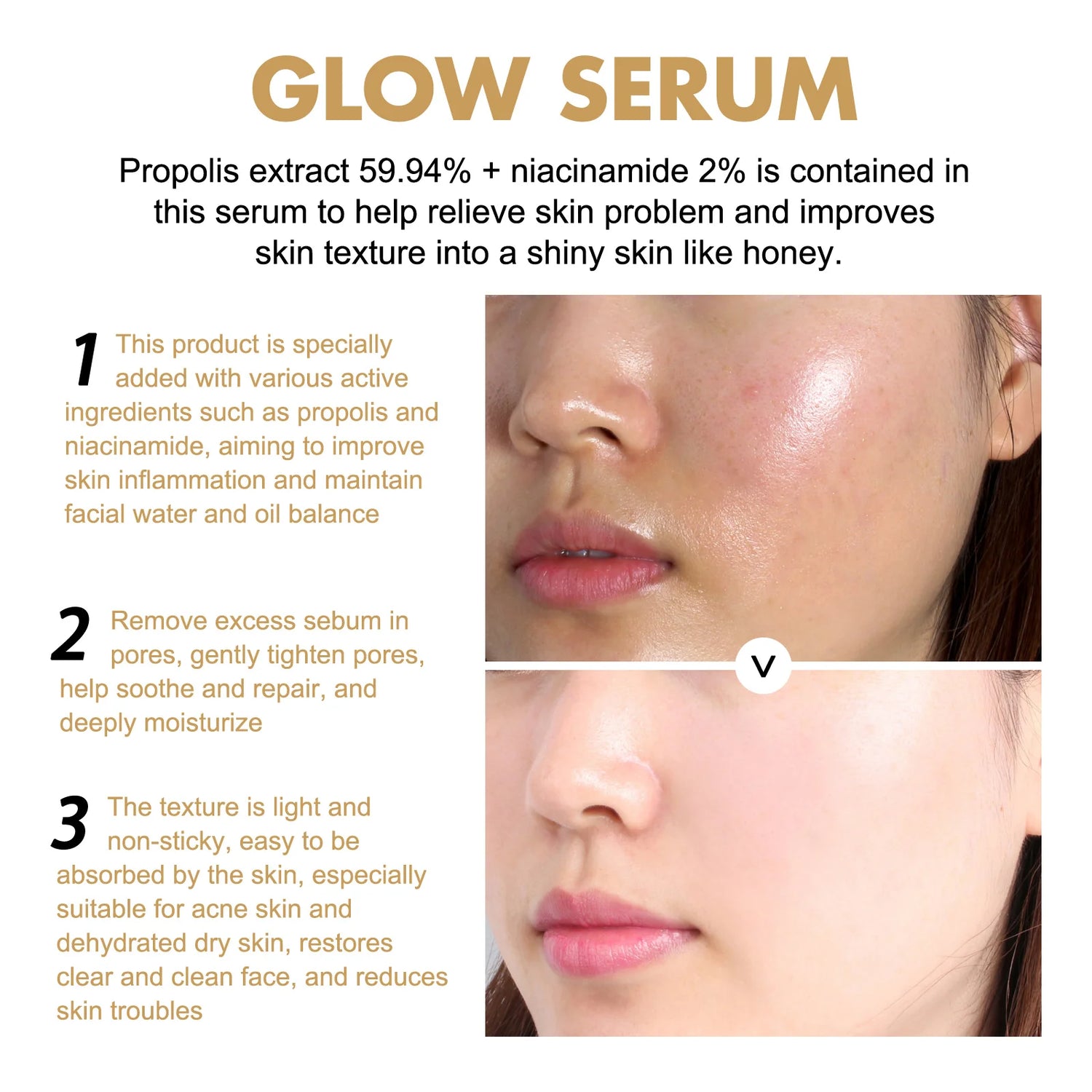 Eelhoe Whitening Firming Hydrating Serum Deep Repair Facial Essence by Home for Health and Beauty