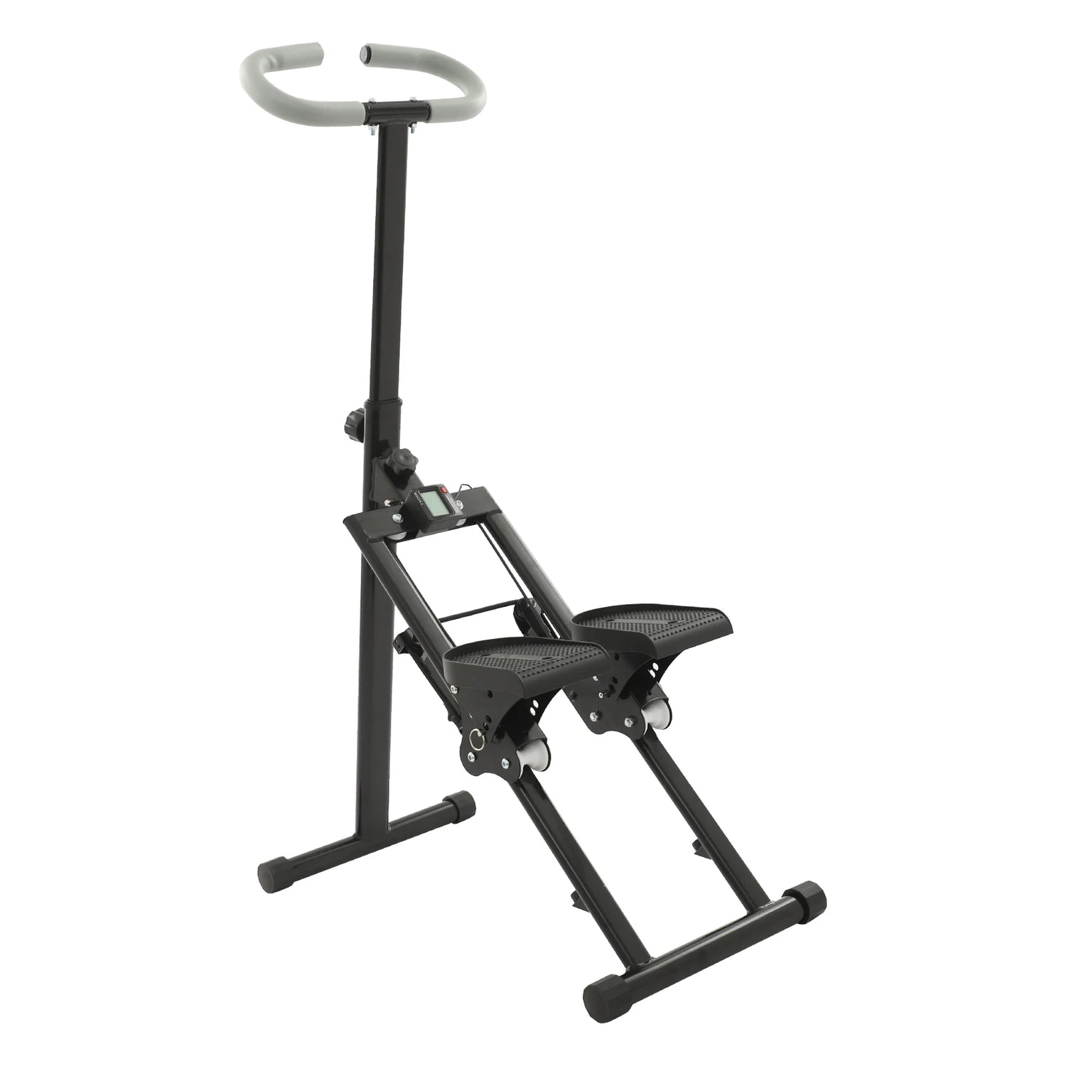 White/Black Folding Stair Stepper for Home Gym Exercise| Full-Body Workout Vertical Climber| Cardio Stepper by Home for Health and Beauty