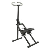 White/Black Folding Stair Stepper for Home Gym Exercise| Full-Body Workout Vertical Climber| Cardio Stepper by Home for Health and Beauty
