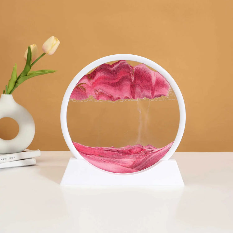 3D Moving Sand Art Glass Frame Deep Sea Quicksand Decor by Home for Health and Beauty