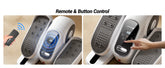 Electric Elliptical Machine Compact Under-Desk 12 Speed Forward Reverse Remote Control Auto Manual Modes for Home Office by Home for Health and Beauty