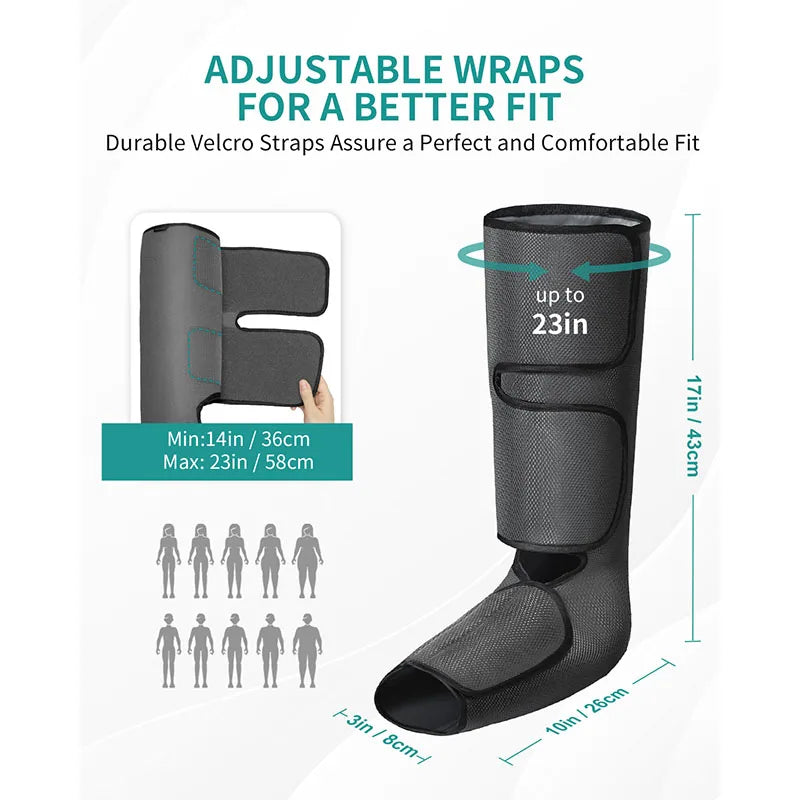 Leg Massager Calf Wrap Air Compression Massage by Home for Health and Beauty