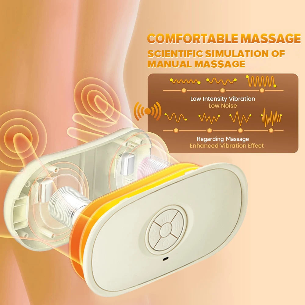 Electric Abdominal Massager With Heat Light Kneading 3 Speed