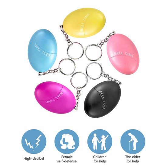 Personal Alarm Keyring for Women/Elder, Pocket Alarm 120db Loud Speaker, Safety Self Defense Alarm Keychain for Girls Kids by Home for Health and Beauty