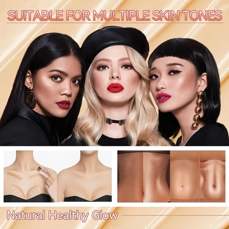 contour stick set 3-piece , including blush stick, highlighter stick, bronzer stick, and eyeliner, refreshing and non-greasy, wat by Home for Health and Beauty
