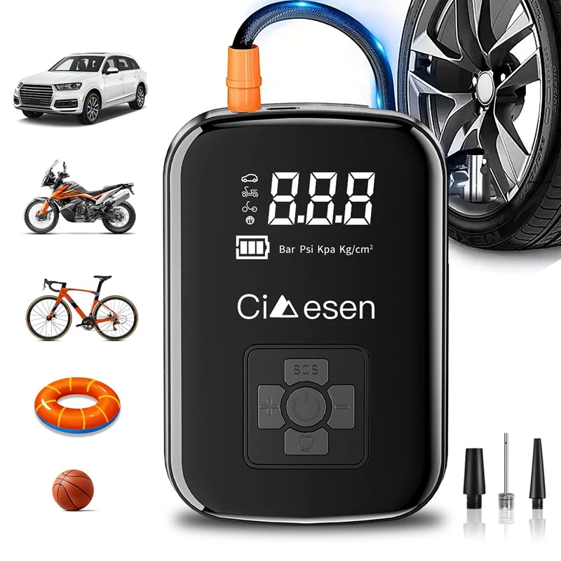 Car Wireless Air Pump 150PSI Portable Inflator by Home for Health and Beauty