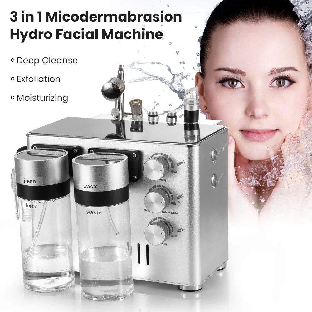3 In 1 Hydro Dermabrasion Facial Cleansing Machine