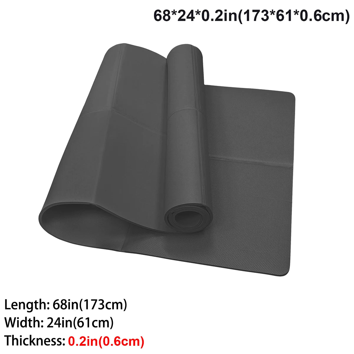 Foldable Yoga Mat Eco Friendly EVA Folding Travel Fitness Exercise Mat 3mm/4mm/6mm Thicknesses for Yoga Pilates & Floor Workouts by Home for Health and Beauty