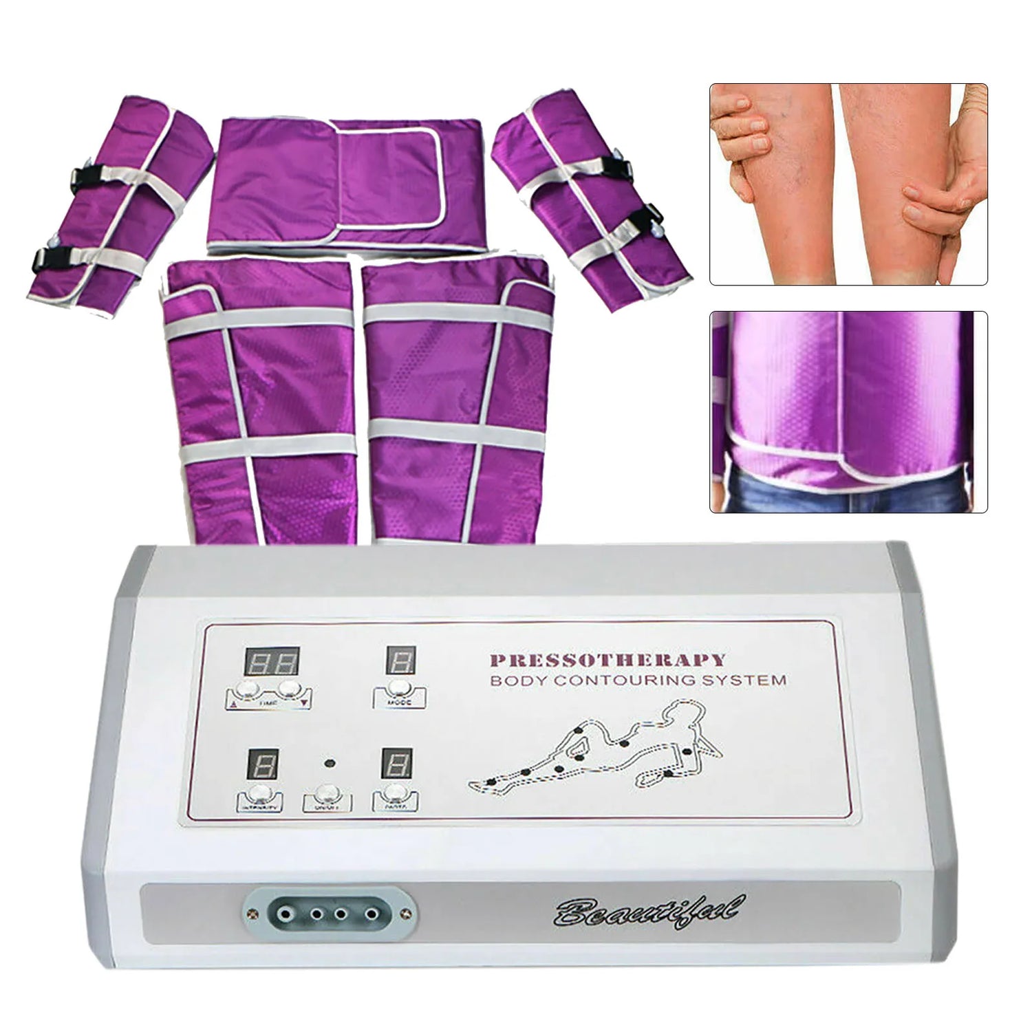 Pressotherapy Air Pressure Massage Machine For Body Slimming by Home for Health and Beauty