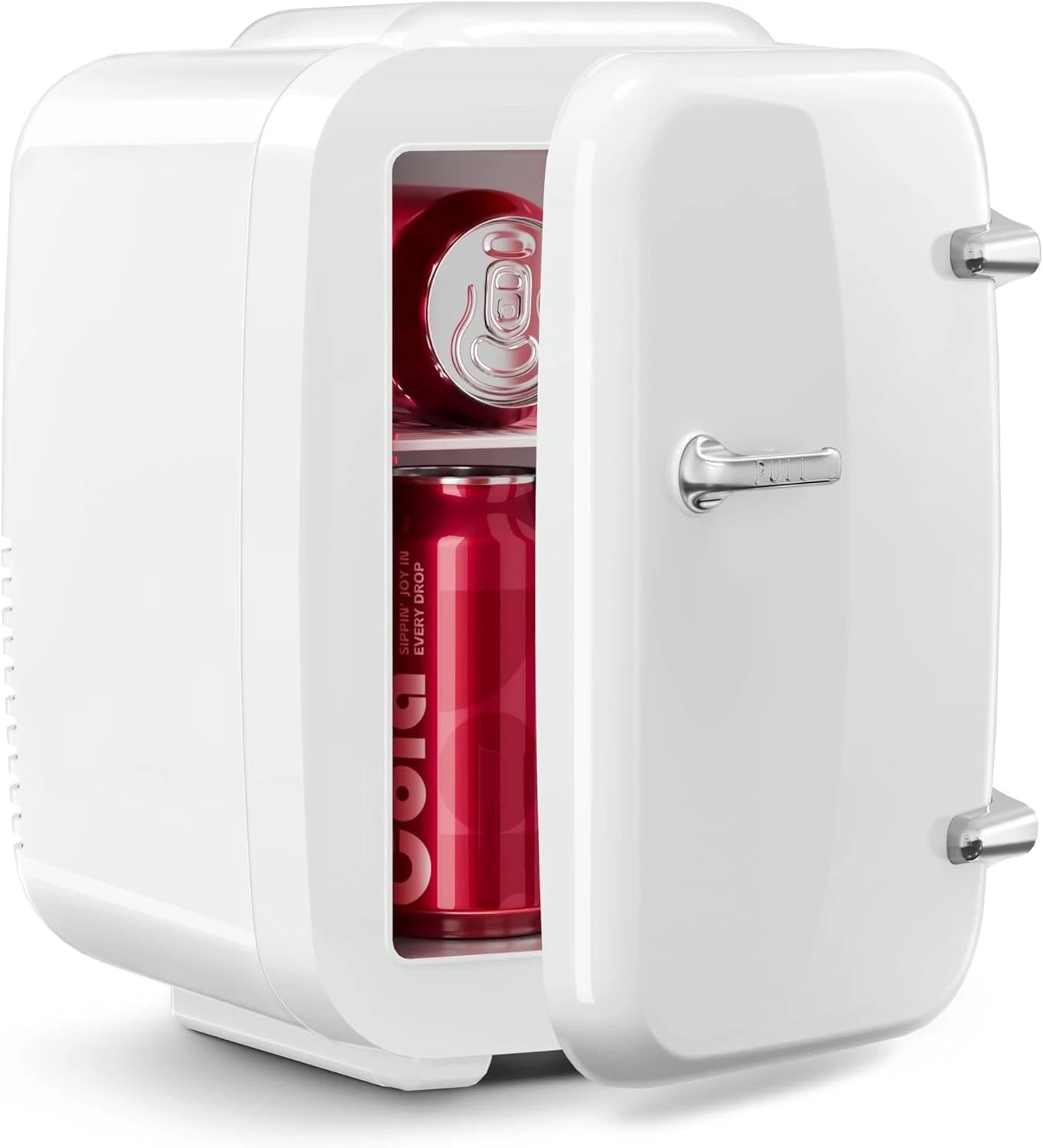 Mini Fridge, 4 Liter/6 Cans Portable Cooler and Warmer, AC/DC Power Small Fridge by Home for Health and Beauty