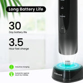Fairywill Electric Toothbrush T2233Powerful Rotation Cleaning 4 Replacement Heads Rechargeable Sonic Toothbrush for Adults by Home for Health and Beauty