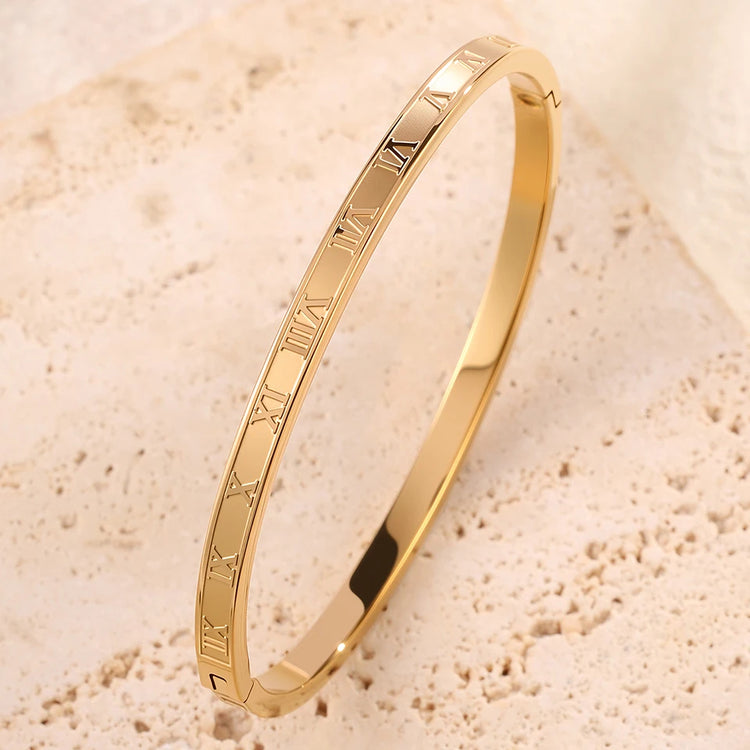 Sparkling Zirconia Inlaid Stainless Steel Bracelet 5/1pcs Set for Women Stackable Bangles Fashion Non Fading Jewelry Gift by Home for Health and Beauty