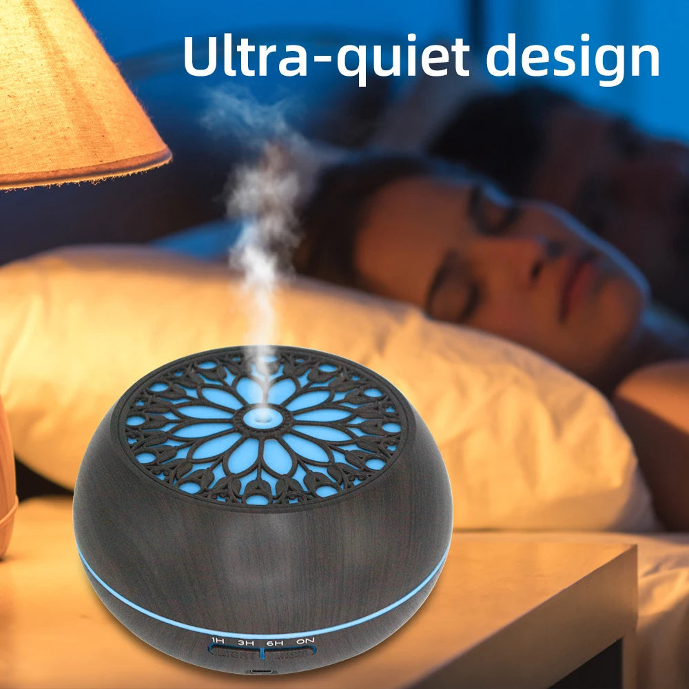 Essential Oil Diffuser With Remote Timer And Six Premium Oils