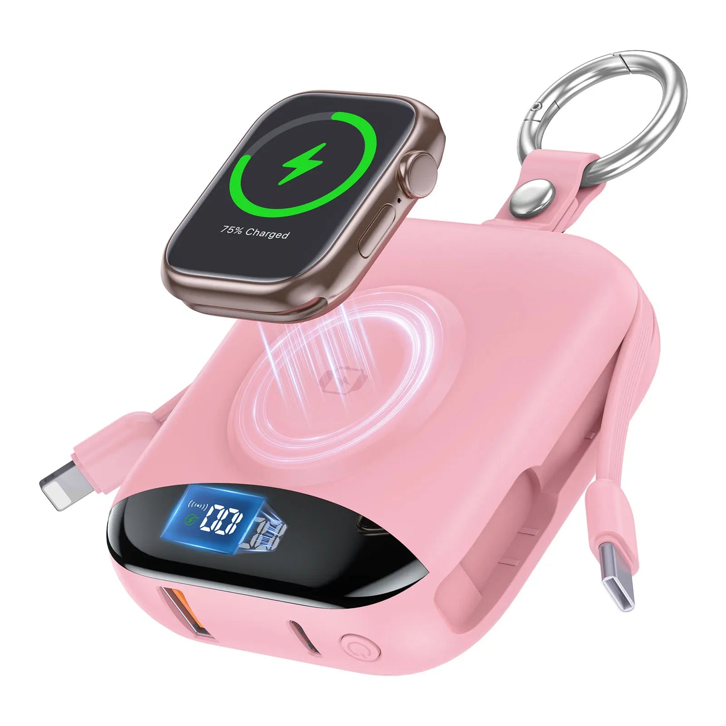 Power Bank Pro 22.5W Fast Charge With Built In Cables