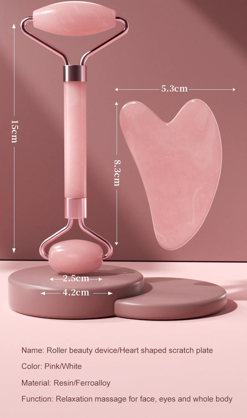 Roller for Face Neck Eye Resin Facial Massage Instrumenr Health Care Scraping Board Musclee Beauty Skincare Tools by Home for Health and Beauty