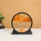3D Moving Sand Art Glass Frame Deep Sea Quicksand Decor by Home for Health and Beauty