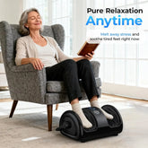 Foot Calf Massager With Heat Shiatsu Airbags 3 Speed by Home for Health and Beauty