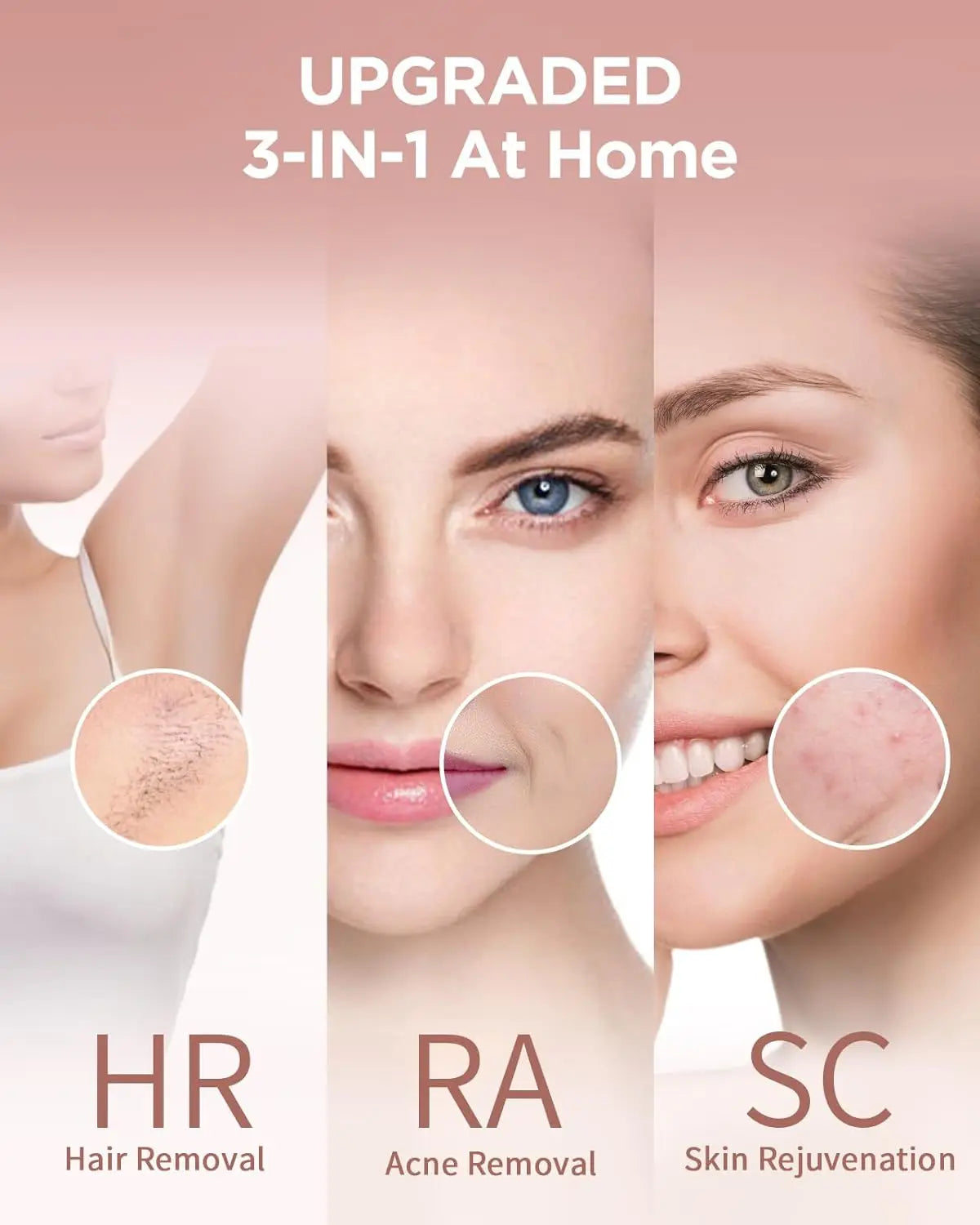 IPL Hair Removal Safe Permanent Painless Epilator Face Body Arms Leg Whole Body Treatment For Men Women Home Use by Home for Health and Beauty
