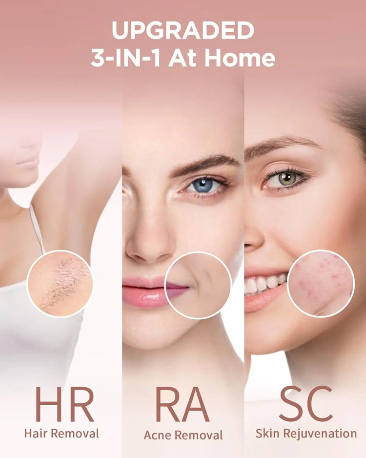 IPL Hair Removal Safe Permanent Painless Epilator Face Body Arms Leg Whole Body Treatment For Men Women Home Use by Home for Health and Beauty