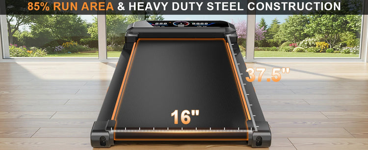 Walking Pad Treadmill with 3.5HP 17% Auto Incline 12-Level,450 lbs RGB UI Screen,3 in 1 Under Desk Treadmill with Auto Incline by Home for Health and Beauty