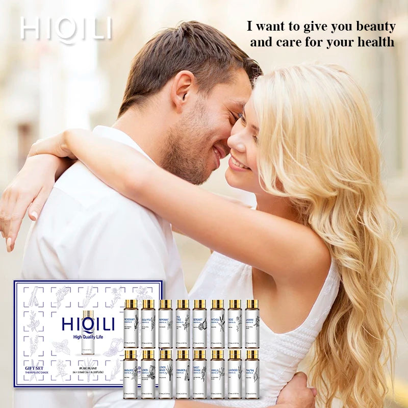 16 Piece Essential Oils Set Lavender Eucalyptus Jasmine and More by Home for Health and Beauty