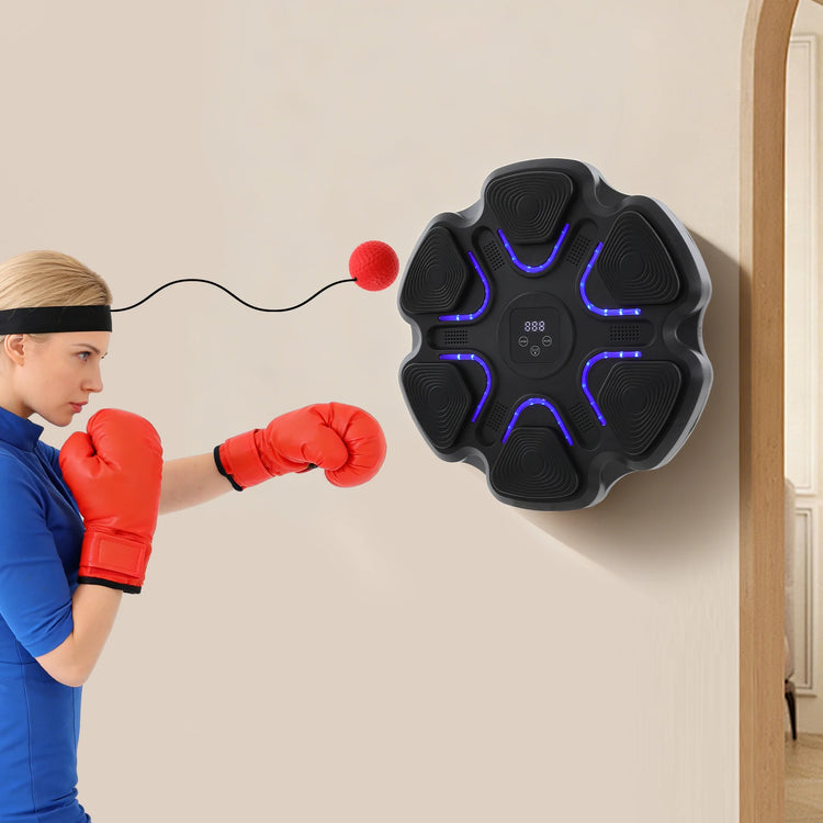 Hexagon Music Boxing Target With Dazzling Light, 9 Speed Settings And 9 Intensity Modes Smart Boxing Pad, Boxing Target Workout Machine For Adults, Children by Home for Health and Beauty