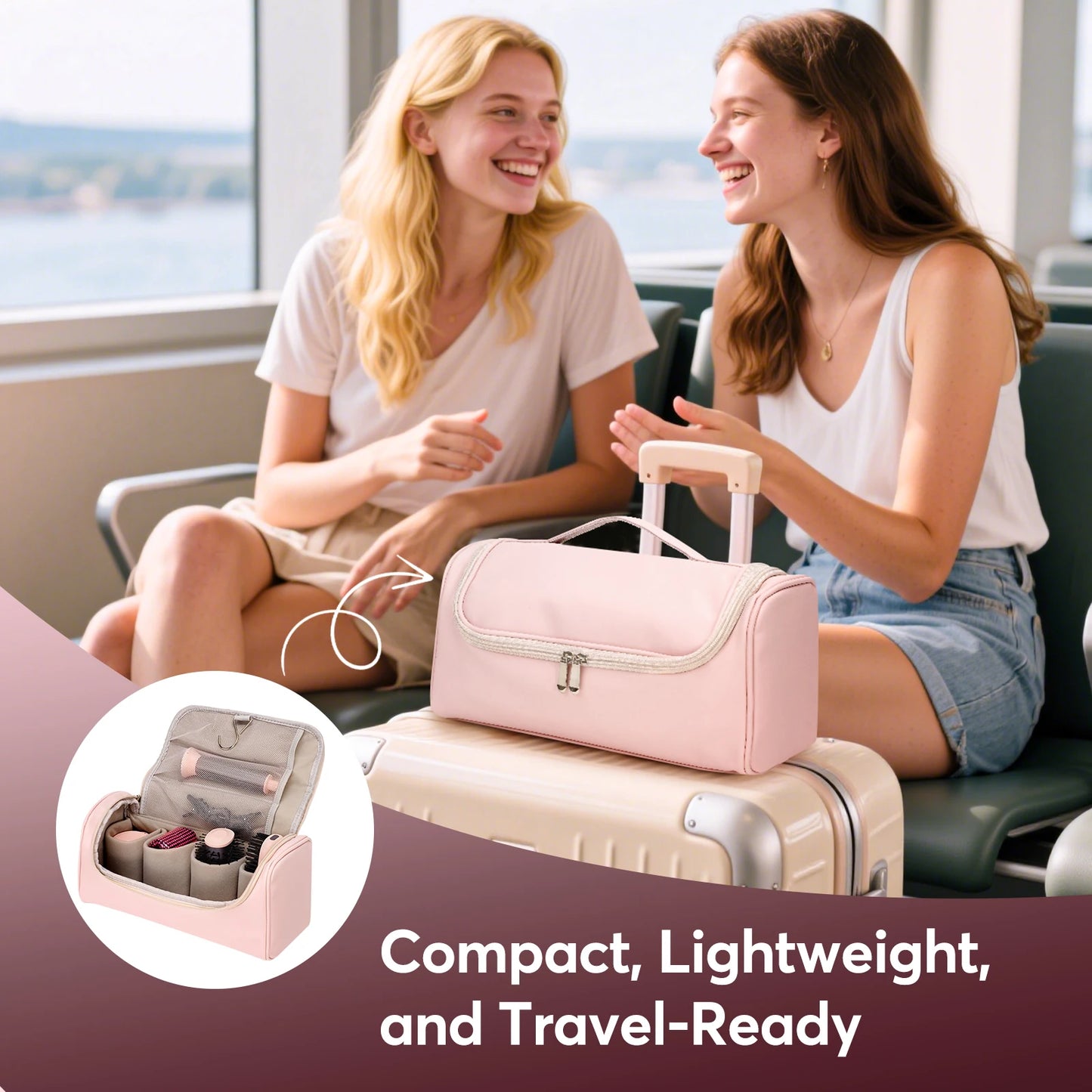 5-In-1 Hair Styler With Travel Bag 1200W Dryer