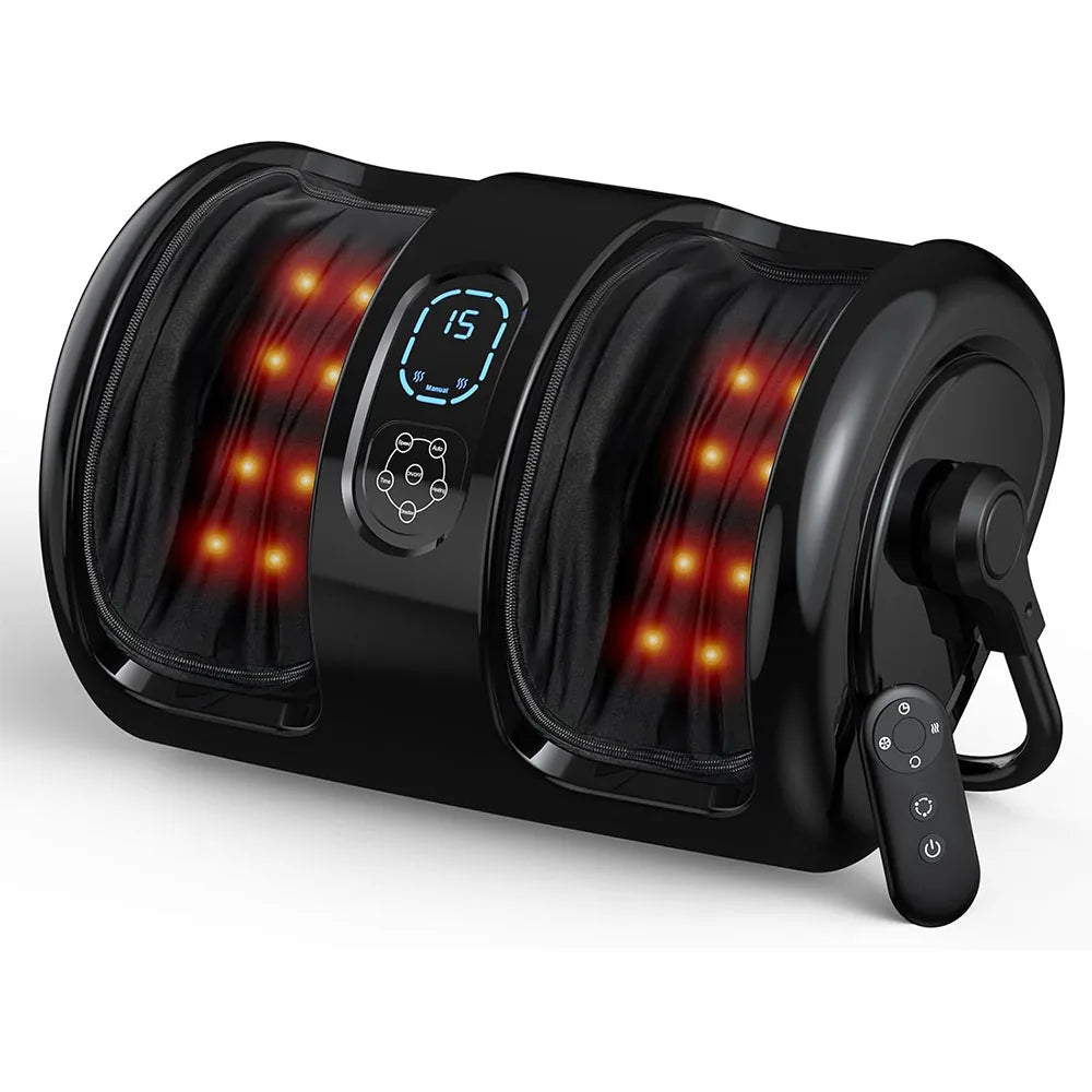 Foot Calf Massager With Heat Shiatsu Airbags 3 Speed by Home for Health and Beauty