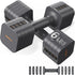 5-in-1 Adjustable Dumbbell Set of 2, 12LBS/20LBS Hand Weights for Women, Men, 1s-Adjust Dual-Stable Dumbbell Set for Women Home Gym & Outdoor by Home for Health and Beauty