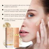 4-in-1 Liquid Foundation Spf 50+ Magic Color Changing Matte Long-Lasting Waterproof Sweating Moisturizing Coverage Makeup Base by Home for Health and Beauty