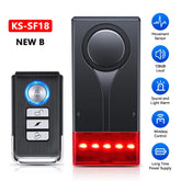 Wireless Vibration Bike Alarm With Remote Control Anti-Theft Alarm 110dB Loud Bike Door Window Alarm Home Safety System by Home for Health and Beauty