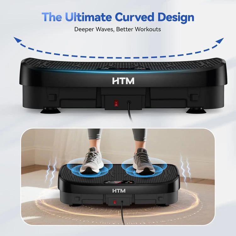 Vibration Plate Fitness Platform with 120 Levels Silent Operation by Home for Health and Beauty