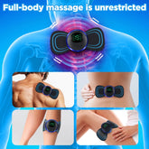 Electric Neck Massager Set Remote Control Smart Portable Rechargeable Cervical Massage Patch to Relax and Relieve Fatigue by Home for Health and Beauty